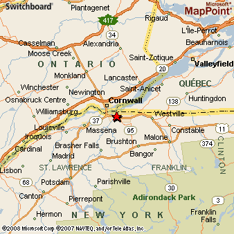 hogansburg map york ny area