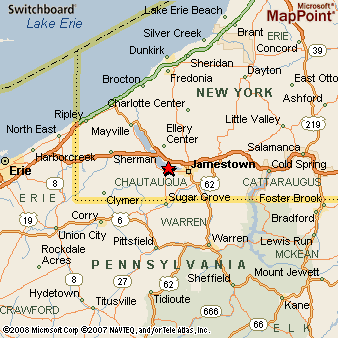 Where is Lakewood, New York? see area map & more