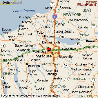 Liverpool, New York Area Map & More
