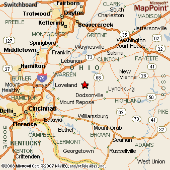 Blanchester, Ohio Area Map & More
