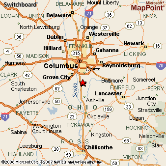 Lockbourne, Ohio Area Map \u0026 More