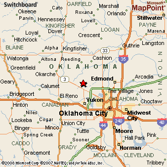 Map Of Piedmont Oklahoma Piedmont, Oklahoma Area Map & More
