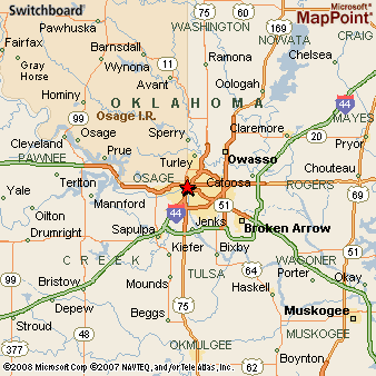 Map Of Tulsa Oklahoma And Surrounding Area Tulsa, Oklahoma Area Map & More