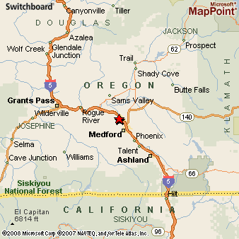 Central Point Oregon Map Central Point, Oregon Area Map & More
