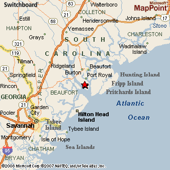 Parris Island South Carolina Area Map More