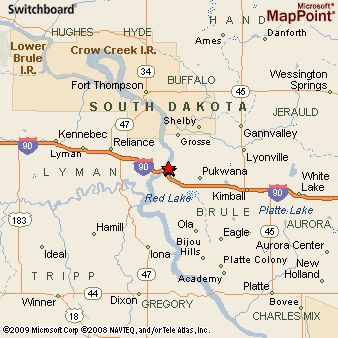 Chamberlain South Dakota Map Chamberlain, South Dakota Area Map & More