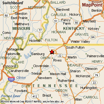 Union City Tennessee Area Map More