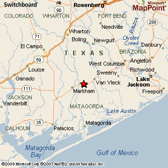 Bay City Texas Map Bay City, Texas Area Map & More