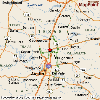 Round Rock Texas Map Round Rock, Texas Area Map & More