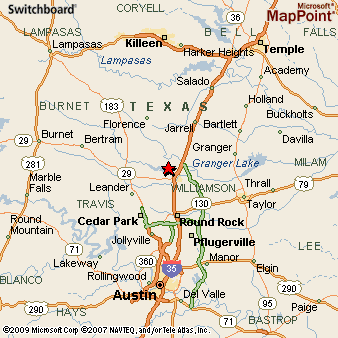 Sun City, Texas Area Map &amp; More