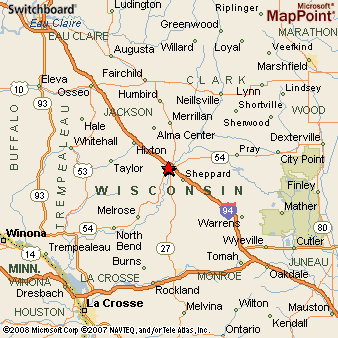 River Falls Wisconsin Map Black River Falls, Wisconsin Area Map & More