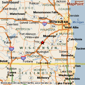 Where is East Troy, Wisconsin? See area map & more