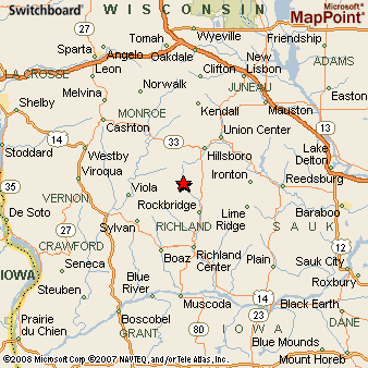 Where is Yuba, Wisconsin? see area map & more