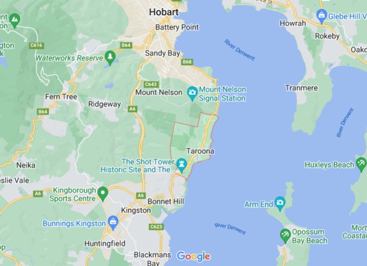 Where Is Taroona Tasmania Australia See Area Map More