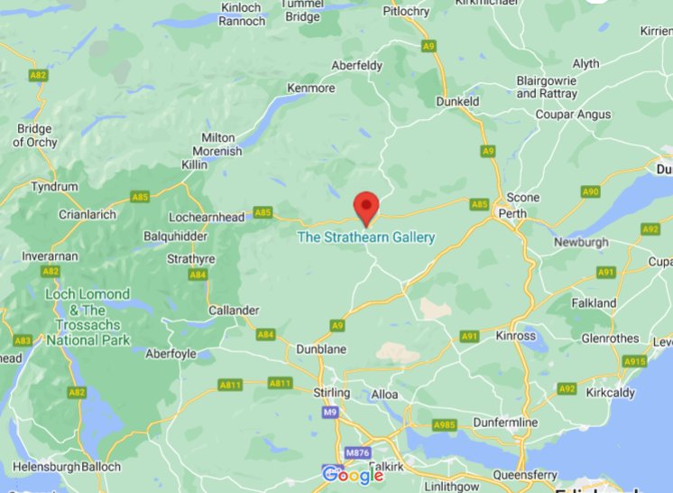 Crieff, Scotland (UK) area map & More