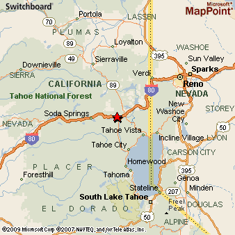 Truckee California Area Map amp More