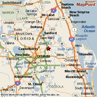 Oviedo Florida Map