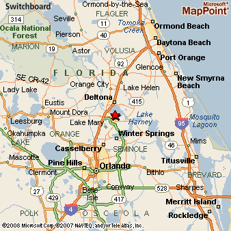 Map  Of Sanford  Florida  Florida  Map 