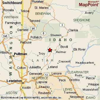 Where is Deary, Idaho? see area map & more