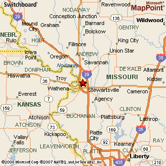 Map of saint joseph missouri