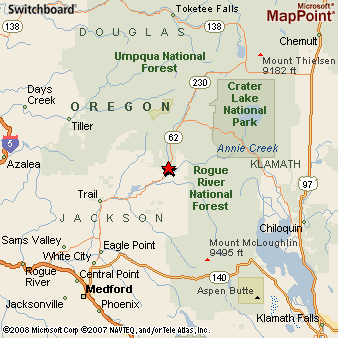 Where is Prospect, Oregon? see area map & more