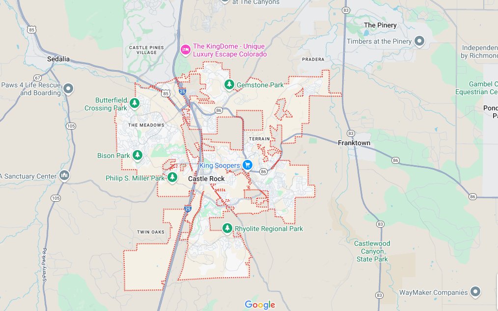 Where is castle rock colorado see local map more