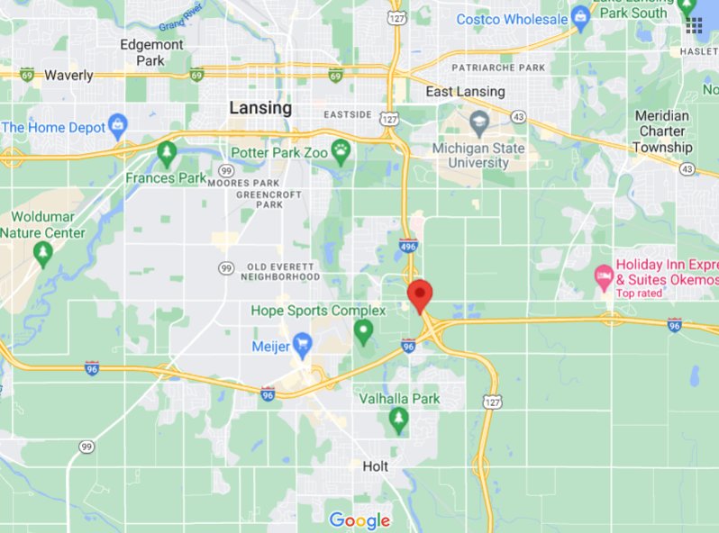 48918 zip code area map details